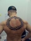 back tribal dragon tattoos design